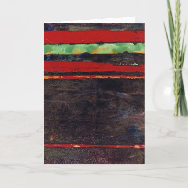 Tarjeta de felicitación de diseño abstracto "Zap" (Anverso)