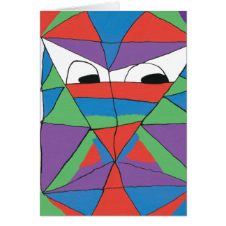 Tarjeta de felicitación de diseño de abstracto de
