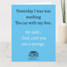 Tarjeta de felicitación de diseño de Chiste para p