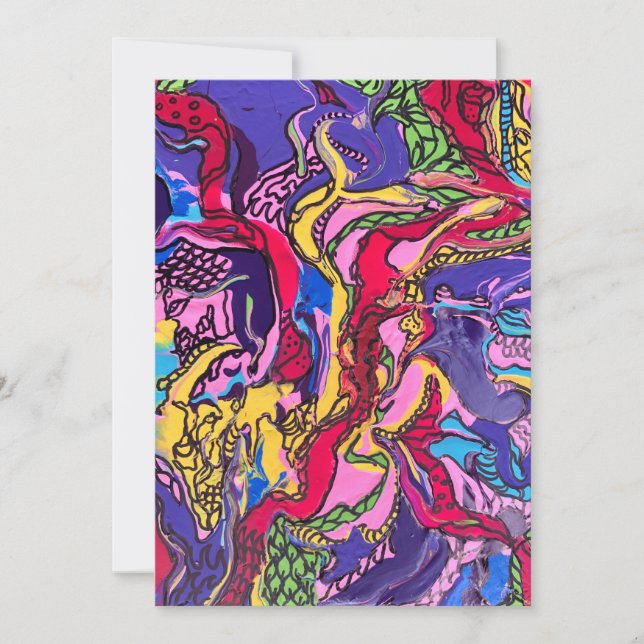 Tarjeta de felicitación de diseño de ‘Fiebre de la (Anverso)