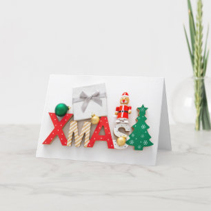 Tarjeta de felicitación de diseño de navidad
