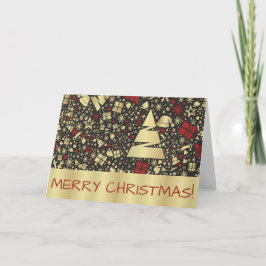 Tarjeta de Felicitación de Diseño de Navidad Abstr