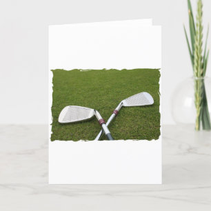 Tarjeta de felicitación de diseño del club de golf