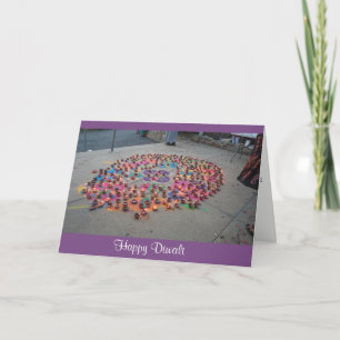 Tarjeta de felicitación de Diwali