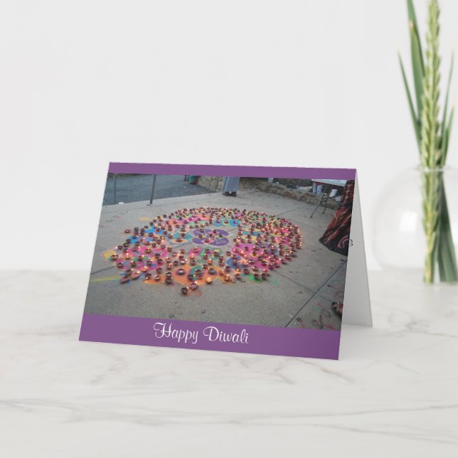 Tarjeta de felicitación de Diwali (Anverso)