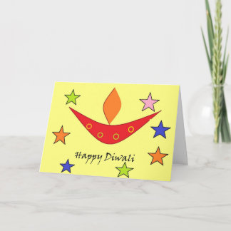 Tarjeta de felicitación de Diwali
