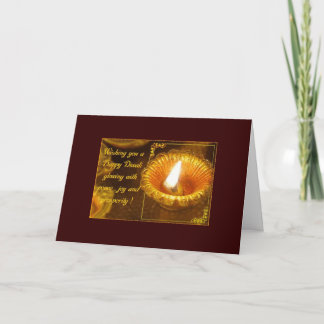 Tarjeta de felicitación de Diwali