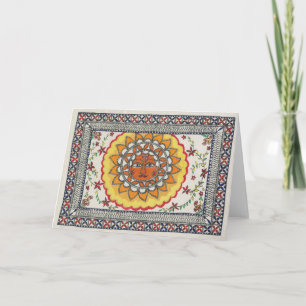 Tarjeta de felicitación de Diwali Sun