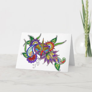 Tarjeta de felicitación de Diya (lámpara)