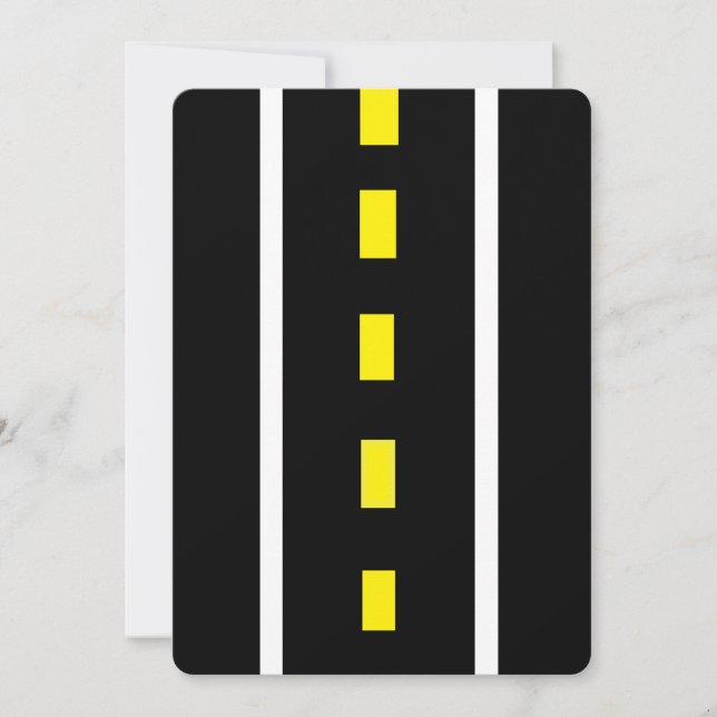 Tarjeta de felicitación de dos vías (negro, blanco (Anverso)
