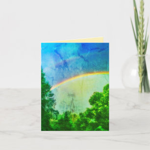 TARJETA DE FELICITACIÓN DE DOUBLERAINBOW VERDE