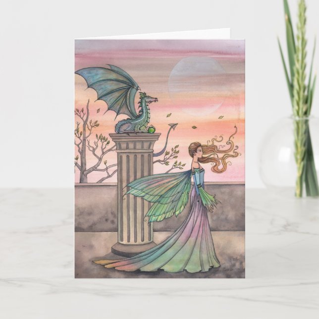 Tarjeta de felicitación de Dragón del Patio Superi (Anverso)