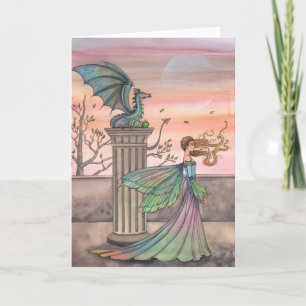 Tarjeta de felicitación de Dragón del Patio Superi