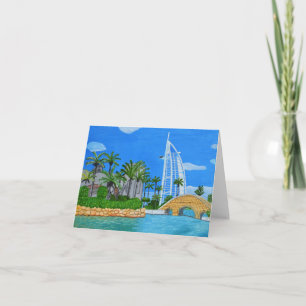 tarjeta de felicitación de Dubái, Emiratos Árabes 