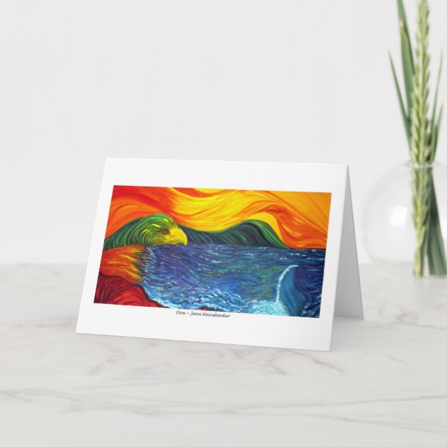 TARJETA de FELICITACIÓN de Eagle de la granja (Anverso)