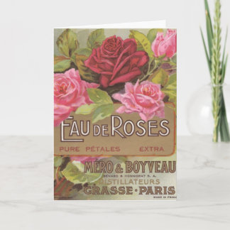 Tarjeta de felicitación de Eau de Roses