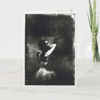 Tarjeta de felicitación de Edgar Degas con el