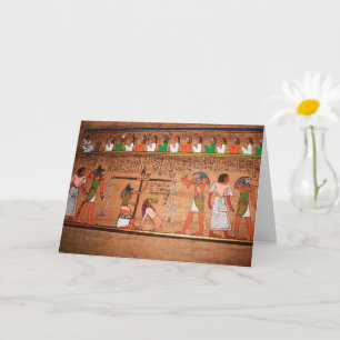 Tarjeta de felicitación de Egipto-Jeroglíficos