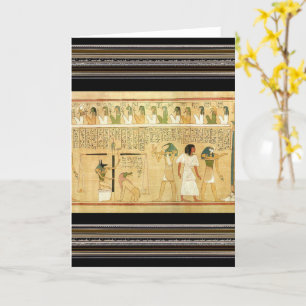 Tarjeta de felicitación de Egipto-Jeroglíficos