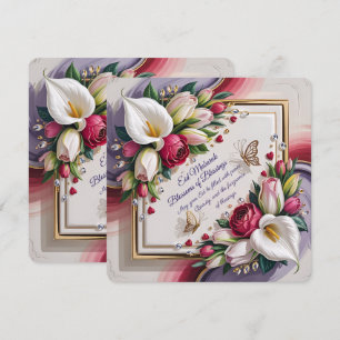 Tarjeta de Felicitación de Eid Al Adha Elegante co