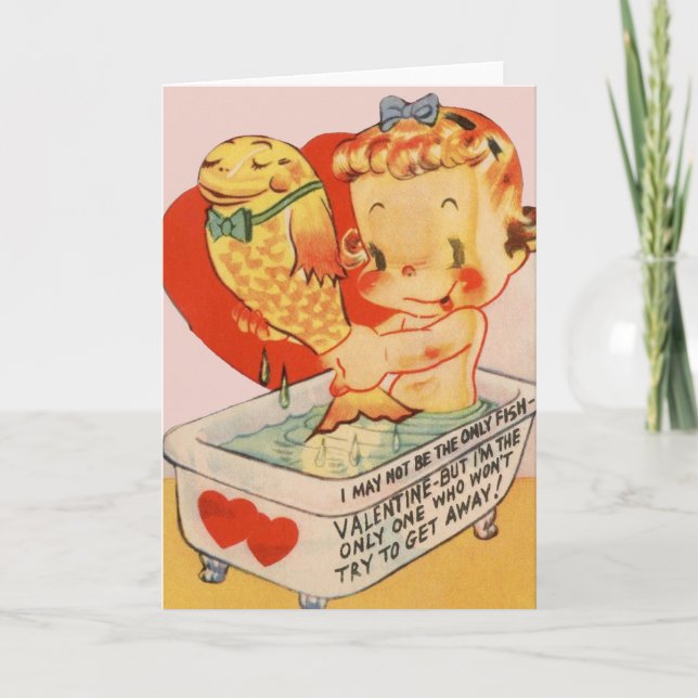 Tarjeta de felicitación de El día de San Valentín  (Anverso)