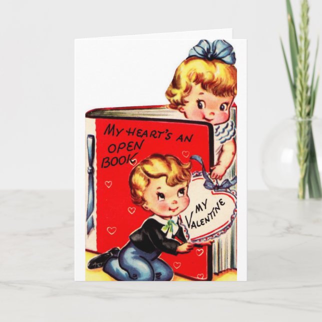 Tarjeta de felicitación de El día de San Valentín  (Anverso)