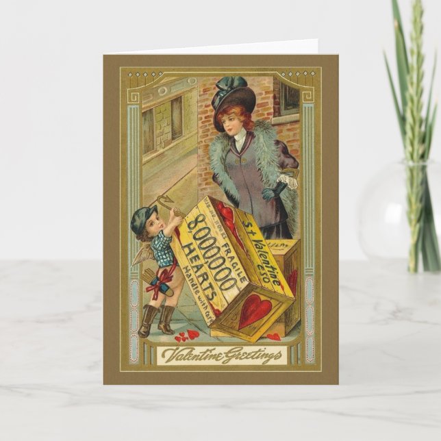 Tarjeta de felicitación de El día de San Valentín  (Anverso)