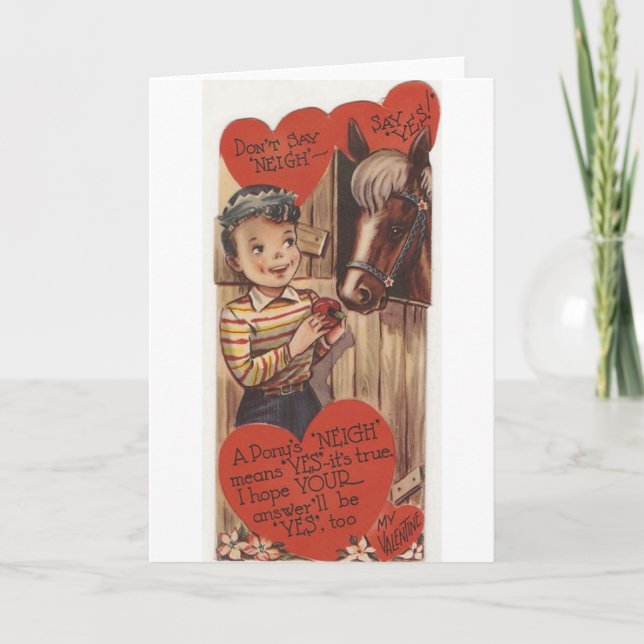 Tarjeta de felicitación de El día de San Valentín  (Anverso)