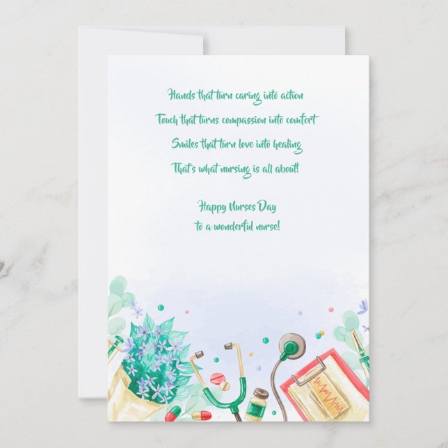 Tarjeta de felicitación de elementos del día de en (Anverso)