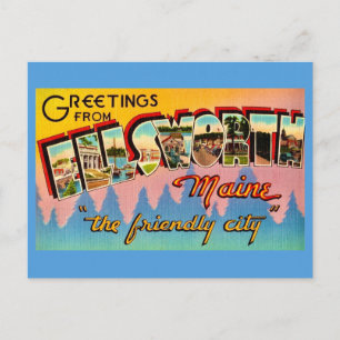Tarjeta de felicitación de Elsworth Maine