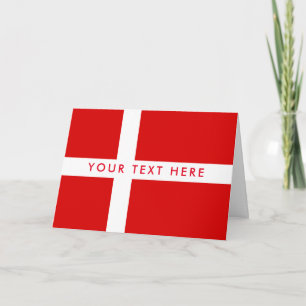 Tarjeta de felicitación de encargo de la bandera