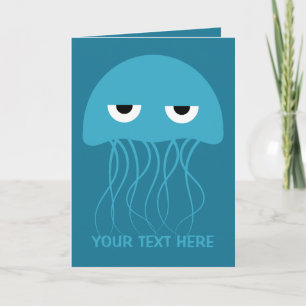 Tarjeta de felicitación de encargo de las medusas