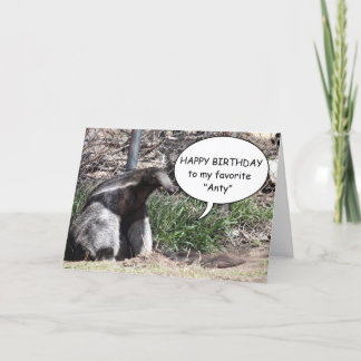 Tarjeta de felicitación de encargo del Anteater