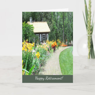 Tarjeta de felicitación de encargo del retiro del