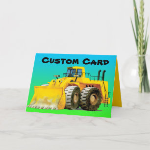 Tarjeta de felicitación de encargo picadora