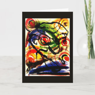 Tarjeta de felicitación de energía atómica