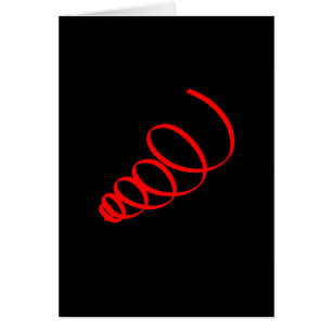 Tarjeta de felicitación de energía en espiral de a