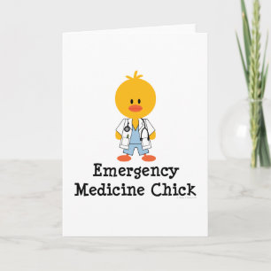 Tarjeta de felicitación de enfermería de emergenci