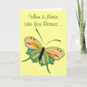Tarjeta de felicitación de enfermería jubilada
