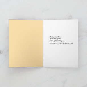 Tarjeta de felicitación de entrega