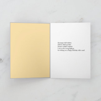 Tarjeta de felicitación de entrega