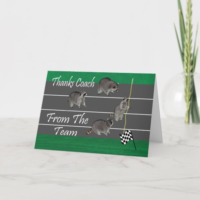 Tarjeta de felicitación de entrenador de seguimien (Anverso)