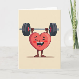 Tarjeta de Felicitación de Entrenamiento de Corazó