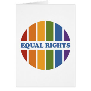Tarjeta de felicitación de Equal Rights