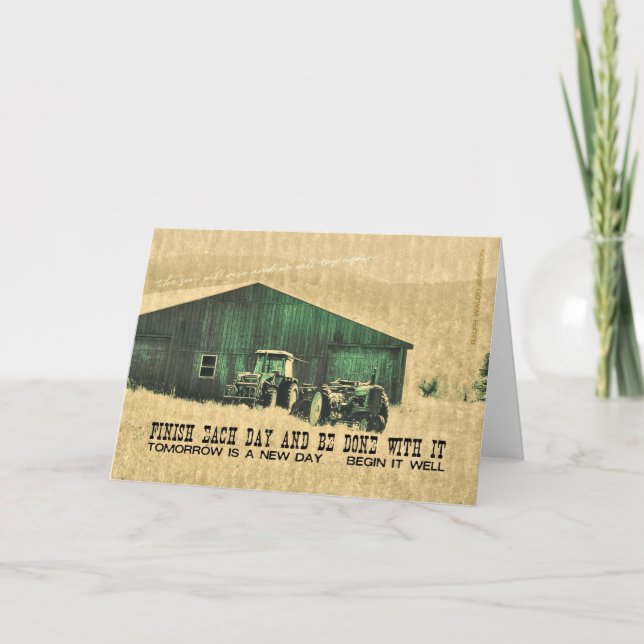 Tarjeta de felicitación de EQUIPO DE GRANJA (Anverso)