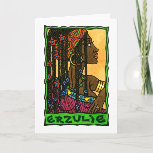 Tarjeta de felicitación de Erzulie (Anverso)
