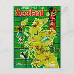 Tarjeta de felicitación de Escocia