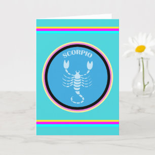 Tarjeta de felicitación de Escorpio