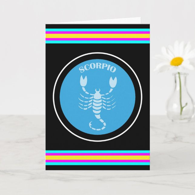 Tarjeta de Felicitación de Escorpio (Planta pequeña)