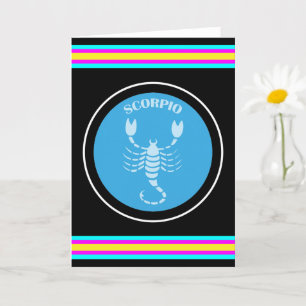Tarjeta de Felicitación de Escorpio
